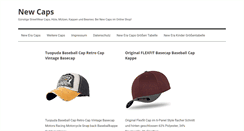 Desktop Screenshot of newcaps.de
